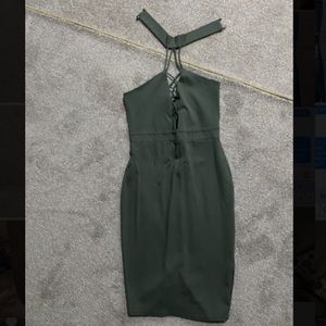 Olive green dress